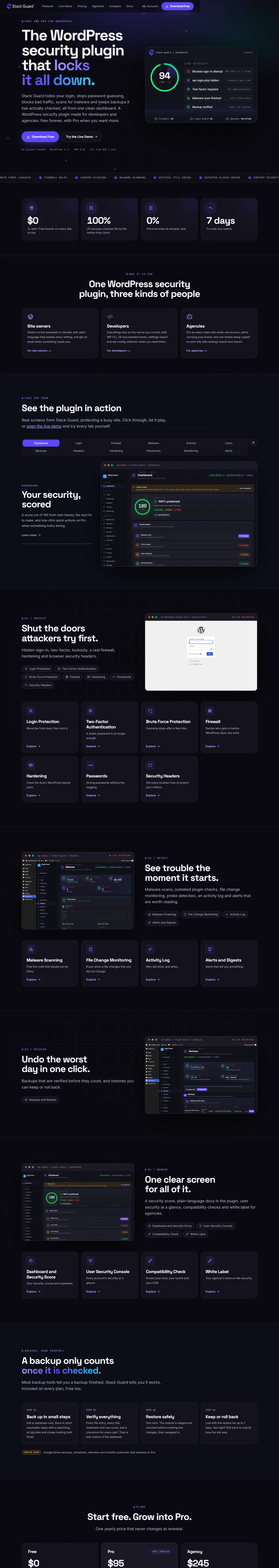 Stack Guard homepage